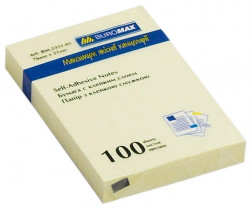 Блок паперу з клейким шаром 51*76мм.*100л, жовт.