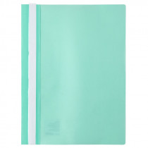 Скоросшиватель с прозрачным верхом А4, мятный