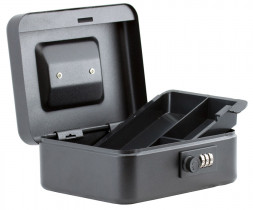 Бокс для денег переносной 200*160*90мм., черн.