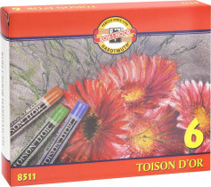 Пастель сухая 6 цветов, TOISON D'OR 8511