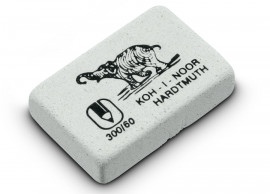 Гумка Hardmuth 300/60, з натурального каучуку, середня, біл.