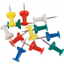 Кнопки-цвяшки, кольорові, 50шт/уп., пласт. контейнер
