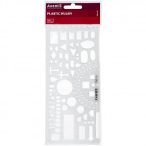 Лінійка-трафарет "Офіцерськая", 20см., проз.