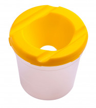 Склянка-непроливайка Kids line, 76*73*76мм., жовт.