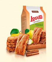 Печиво Lovita Cake Cookies Яблуко-кориця 168гр. 