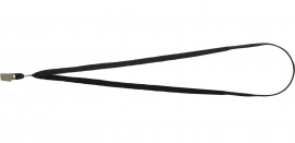 Шнурок для бейджа с металлическим клипом, ширина 10мм., длина 465мм., черн.