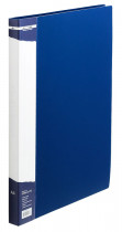 Папка со скоросшивателем и карманом 18мм., пластик, син.