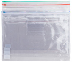 Папка-конверт на молнії, А4, червон.