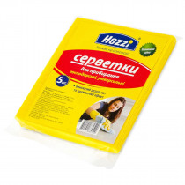 Серветка віскозна, 30х36см., 5шт/уп., жовт.