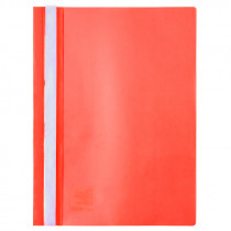 Швидкозшивач з прозорим верхом А4, черв.
