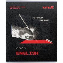 Предметная тетрадь 48 лист., лин. , гибридный лак+УФ, Techno английский (K25-240-8)