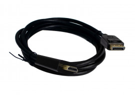 Кабель Display Port to HDMI, 4K 60Hz, позолочені конектори, 1,8м. (PN-DP-HDMI-18)