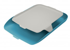 Лоток горизонтальный Leitz Cosy з органайзером, син.