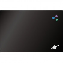 Доска стеклянная магнитно-маркерная 60х90см., черн.