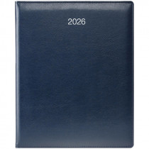 Щотижневик 2026 Бюро Soft, срібне тиснення, синiй