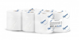 Рушники рулонні Джамбо з перф., 2-х шар., 120м., діаметр 19см., ширина 20,8см., 6рул/уп., цел., біл.