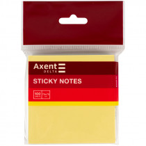 Блок бумаги с липким слоем 75x75 мм, 100 л., паст., желт.