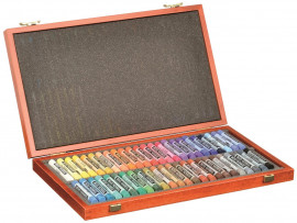 Пастель сухая 48 цветов, TOISON D'OR 8596, в деревянном футляре