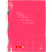 Коледж-блок А4 Premium, клітинка, 80 арк., Tulip, рожев.