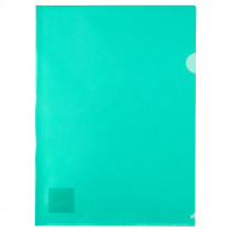 Папка-уголок глянцевая, 170мкм., 10шт./уп., зелен.