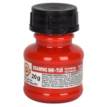Тушь для черчения, 20г., красн.