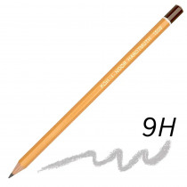 Карандаш простой графитный технический для черчения и графических работ 1500 9H