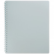 Тетрадь на спирали В5, 80л., клетка, CLASSIC, пластик. обложка, серый