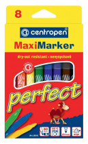 Фломастери, 8 кольорів., Perfect Maxi 8610, асорті