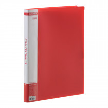 Папка зі швидкозшивачем JOBMAX, корінець 16мм., 450мКм. пластик., до 150арк., черв.
