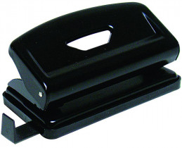 Дырокол на 2 отверстия, до 12 листов (4316), металлический, черн.