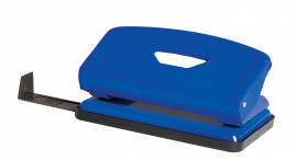 Дырокол на 2 отверстия, до 12 листов (4316), металлический, син.