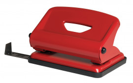 Дырокол на 2 отверстия, до 16 листов (4317), металлический, красн.