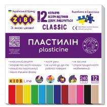 Пластилін 12кол., 240гр. CLASSIC