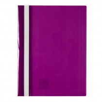 Скоросшиватель с прозрачным верхом А4, фиолет.