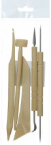 Набір інструментів для скульптури та моделювання, 5 предметів (DSCN0697)