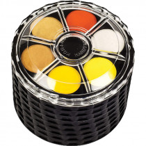 Фарба акварельна сухі 48кол., кругла упаковка, без пензля