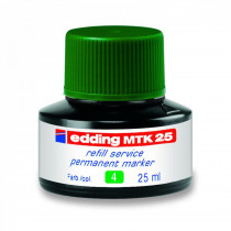 Чернило для заправки перманентных маркеров Е-МTK25, 25мл., зелен.