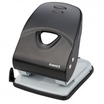 Діркопробивач на 2 отвори, до 40 аркушів, Exakt-2, металевий, чорний