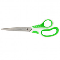 Ножиці 21см. Shell, біло-салатові