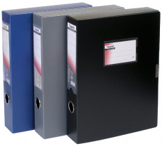 Папка-бокс на липучці 60мм., чорн.