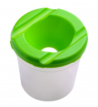 Склянка-непроливайка Kids line, 76*73*76мм., салат.