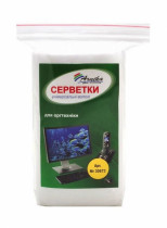 Серветки вологі для чищення оргтехныки, змінні в кульку, 100шт. (30673)