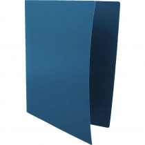 Папка зі швидкозшивачем і кишенею, корінець 18мм., 500мКм. пластик., до 150арк., син.