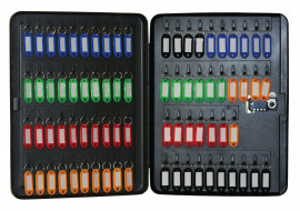 Сейф настенный для 77 ключей, металл., черн.