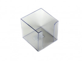 Підставка для блоку паперу 9*9*9см, прозор.