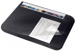 Настольное покрытие 500*650мм., черн., с прозрачным верхом