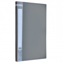 Папка з бічним притиском JOBMAX, корінець 16мм., 450мКм. пластик., до 120арк., сірий