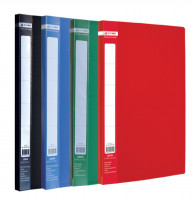 Папка з бічним притиском JOBMAX, корінець 16мм., 450мКм. пластик., до 120арк., асорті