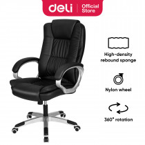Кресло офисное эргономичное DELI EXECUTIVE CHAIR, PU кожа (4524), черн.