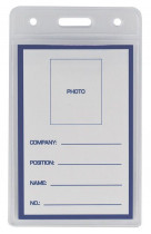 Бейдж вертикальный 65*109мм.